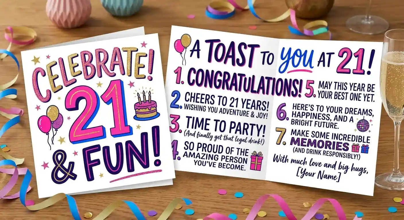 Happy 21th Birthday Message: 60+ Wishes & Quotes